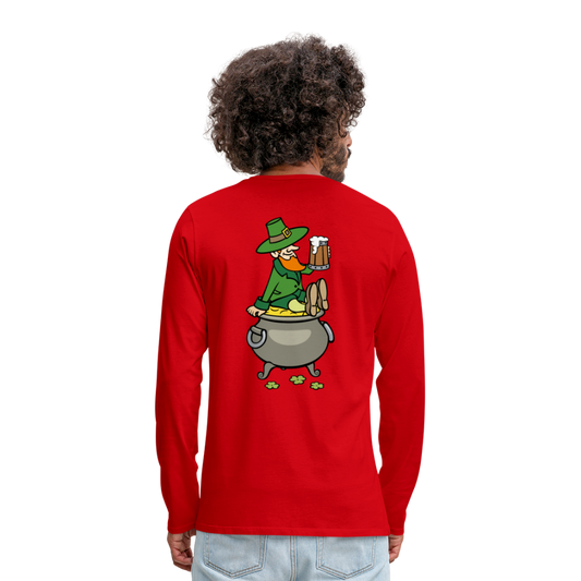 Camiseta de manga larga premium"pot of gold" - red