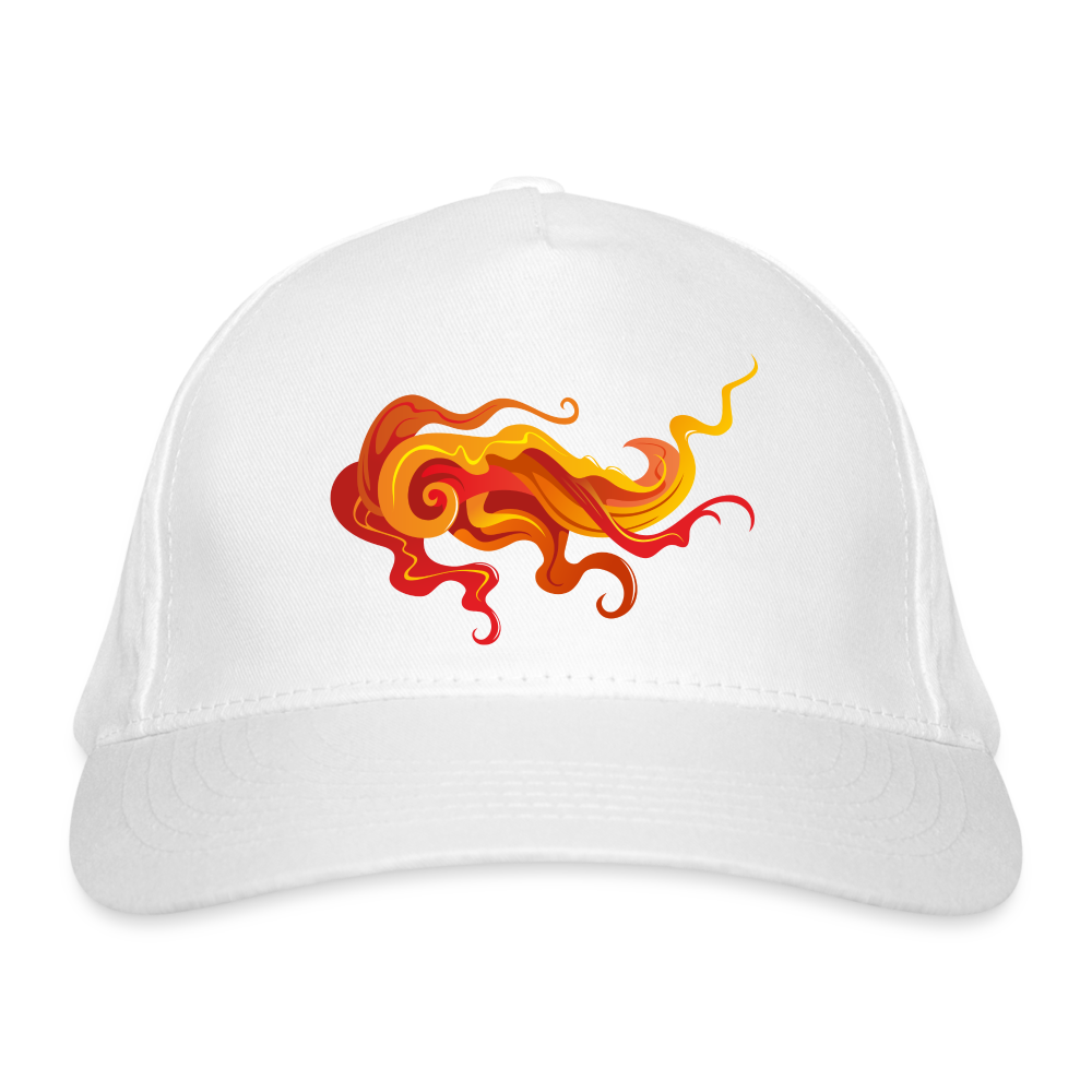 Gorra de béisbol ecológica"Fire Storm" - white