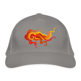 Gorra de béisbol ecológica"Fire Storm" - light grey