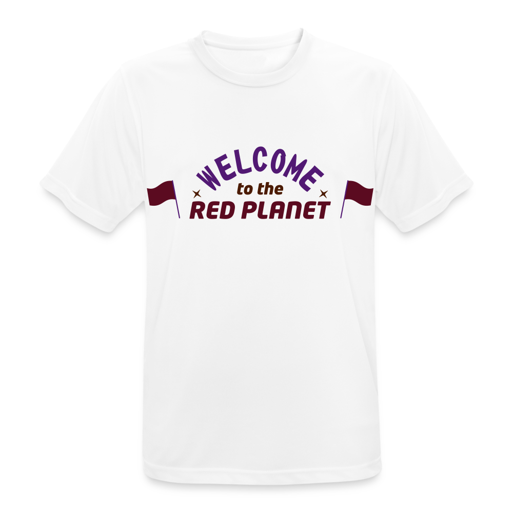 Camiseta  transpirable"Welcome To The Red Planet" - white