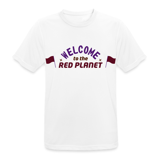 Camiseta  transpirable"Welcome To The Red Planet" - white