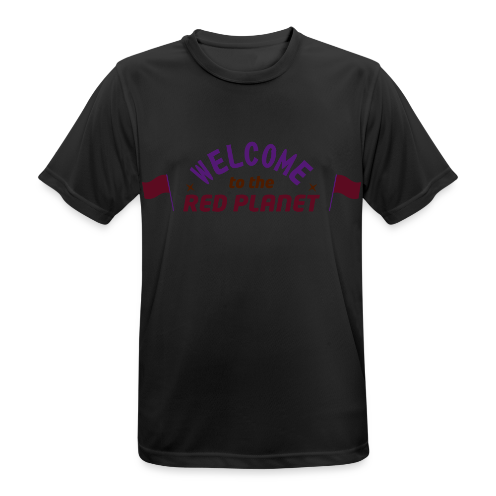 Camiseta  transpirable"Welcome To The Red Planet" - black