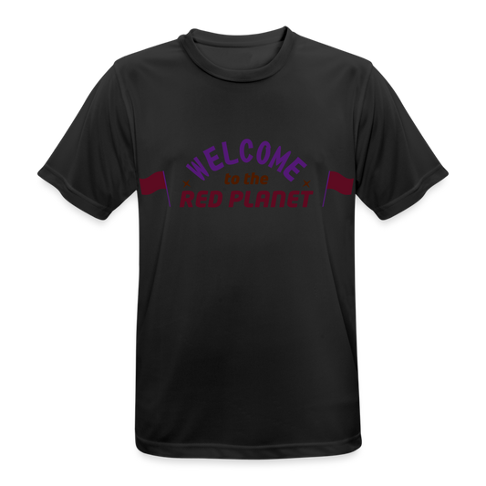 Camiseta  transpirable"Welcome To The Red Planet" - black