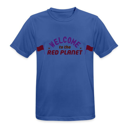 Camiseta  transpirable"Welcome To The Red Planet" - royal blue