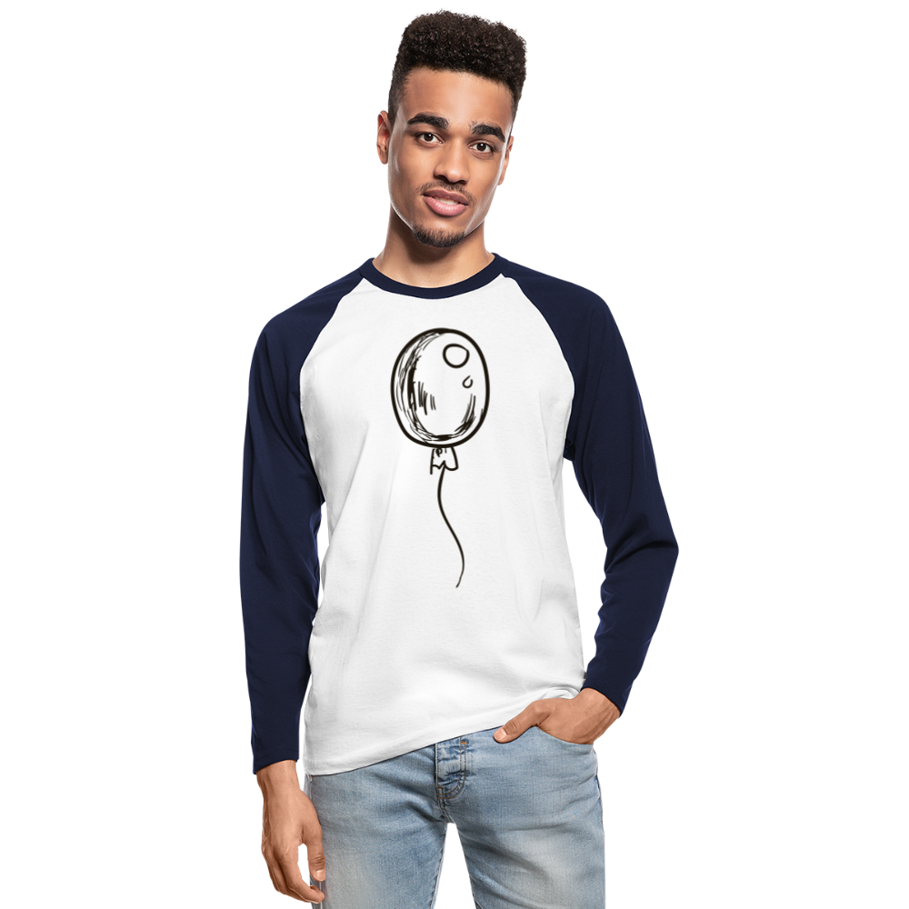 Raglán manga larga"balloon" - white/navy