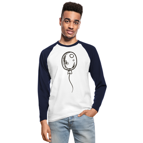 Raglán manga larga"balloon" - white/navy