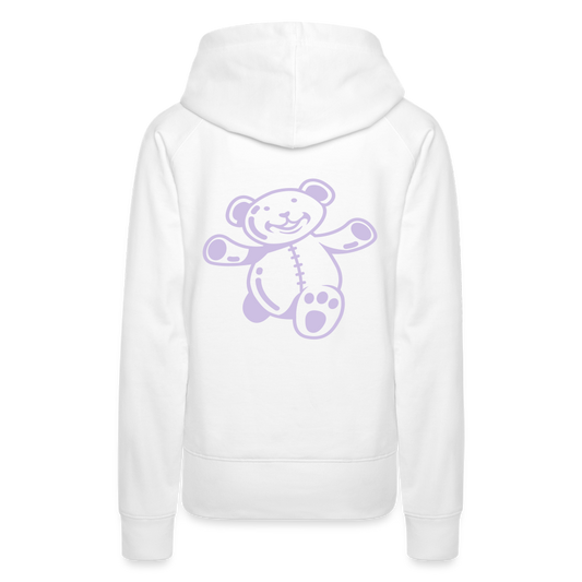 Sudadera con capucha premium"Teddy" - white