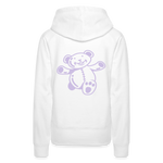 Sudadera con capucha premium"Teddy" - white