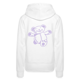 Sudadera con capucha premium"Teddy" - white