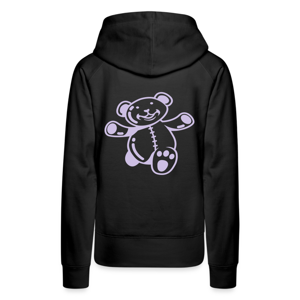 Sudadera con capucha premium"Teddy" - black