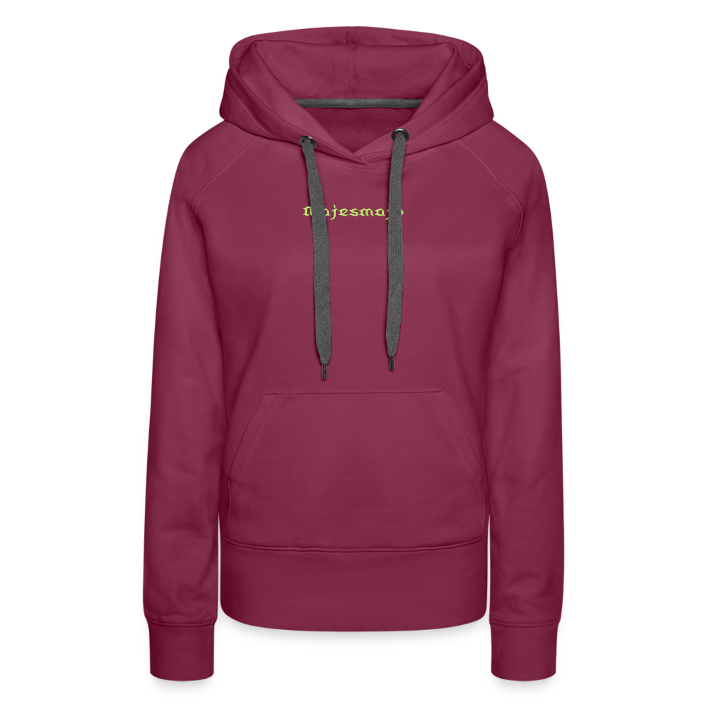 Sudadera con capucha premium"Teddy" - bordeaux
