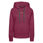 Sudadera con capucha premium"Teddy" - bordeaux