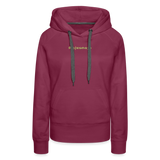 Sudadera con capucha premium"Teddy" - bordeaux