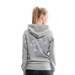 Sudadera con capucha premium"Teddy" - heather grey