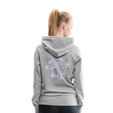 Sudadera con capucha premium"Teddy" - heather grey