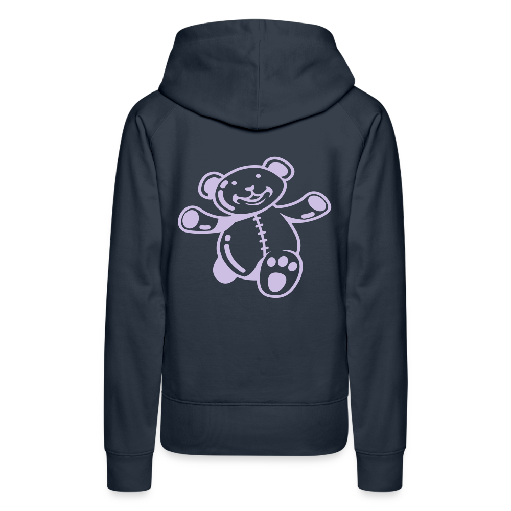 Sudadera con capucha premium"Teddy" - navy