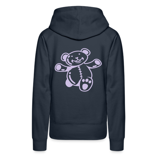 Sudadera con capucha premium"Teddy" - navy
