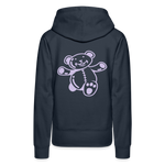 Sudadera con capucha premium"Teddy" - navy