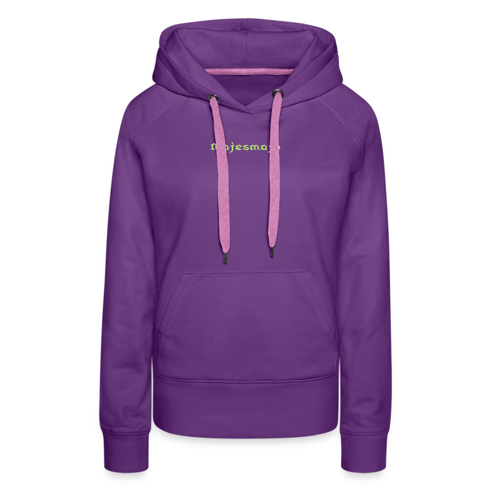 Sudadera con capucha premium"Teddy" - purple