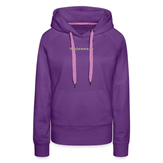 Sudadera con capucha premium"Teddy" - purple