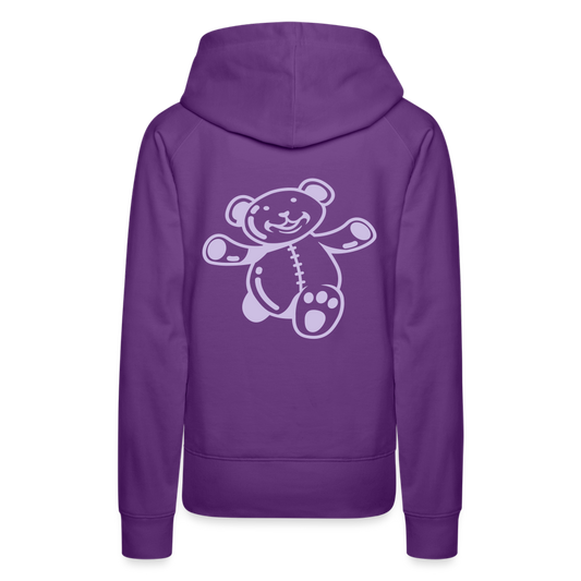 Sudadera con capucha premium"Teddy" - purple