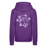 Sudadera con capucha premium"Teddy" - purple