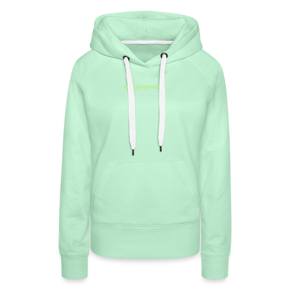 Sudadera con capucha premium"Teddy" - light mint