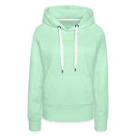 Sudadera con capucha premium"Teddy" - light mint