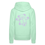 Sudadera con capucha premium"Teddy" - light mint