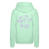 Sudadera con capucha premium"Teddy" - light mint