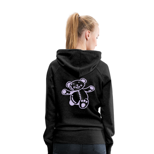 Sudadera con capucha premium"Teddy" - charcoal grey