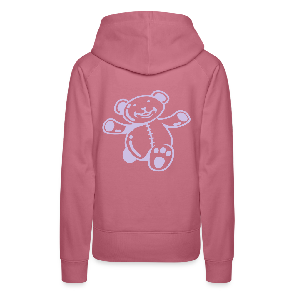 Sudadera con capucha premium"Teddy" - mauve