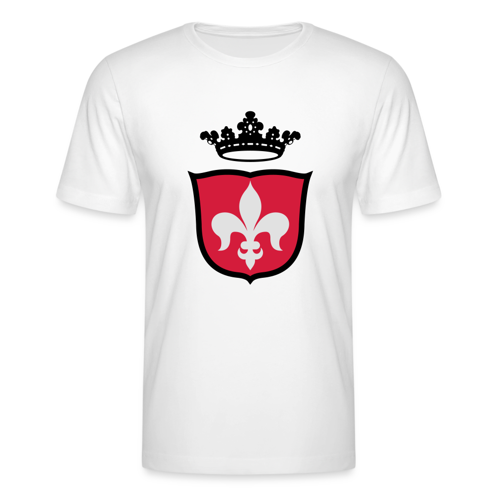 Camiseta de Bella + Canvas"Crest fleur de lis" - white
