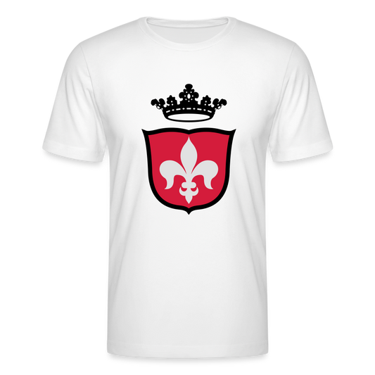 Camiseta de Bella + Canvas"Crest fleur de lis" - white
