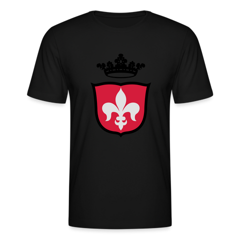 Camiseta de Bella + Canvas"Crest fleur de lis" - black