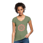 Camiseta vintage"pokerchips" - olive