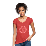 Camiseta vintage"pokerchips" - heather red