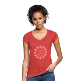 Camiseta vintage"pokerchips" - heather red