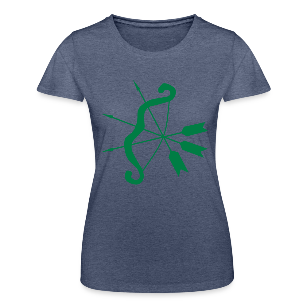 Camiseta de Fruit of the Loom"cupid bow" - heather navy