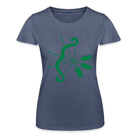 Camiseta de Fruit of the Loom"cupid bow" - heather navy