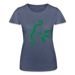 Camiseta de Fruit of the Loom"cupid bow" - heather navy