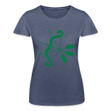 Camiseta de Fruit of the Loom"cupid bow" - heather navy