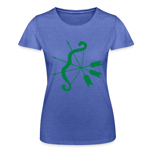 Camiseta de Fruit of the Loom"cupid bow" - heather blue