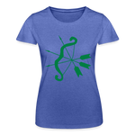 Camiseta de Fruit of the Loom"cupid bow" - heather blue