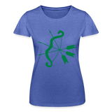 Camiseta de Fruit of the Loom"cupid bow" - heather blue