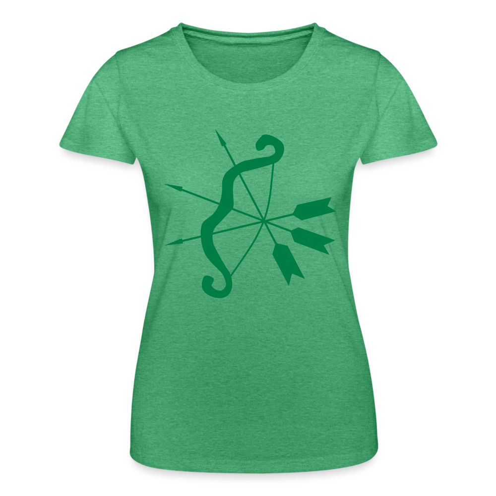 Camiseta de Fruit of the Loom"cupid bow" - heather green