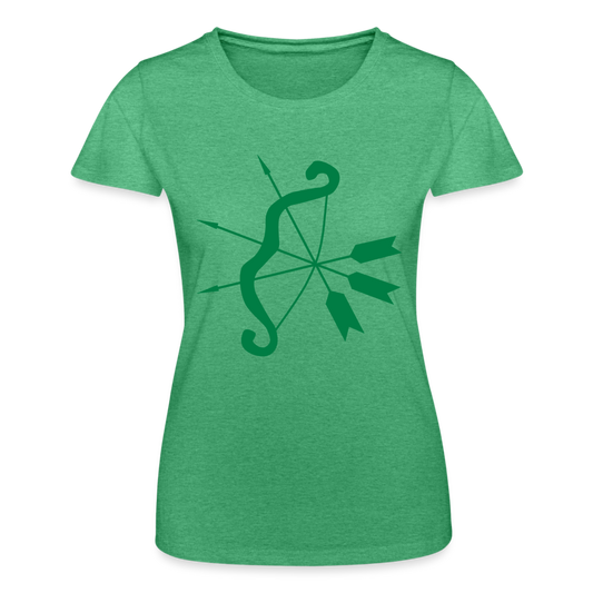 Camiseta de Fruit of the Loom"cupid bow" - heather green