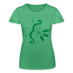 Camiseta de Fruit of the Loom"cupid bow" - heather green