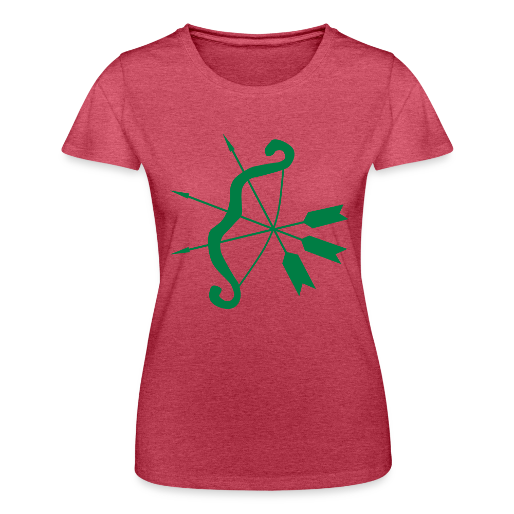 Camiseta de Fruit of the Loom"cupid bow" - heather red