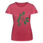 Camiseta de Fruit of the Loom"cupid bow" - heather red